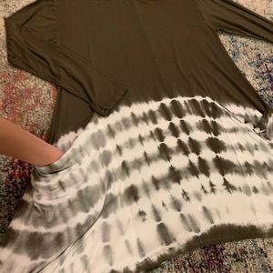 She and Sky Dresses - Long sleeve tie dye tunic/ dress She and Sky Dresses - Long sleeve tie dye tunic/ dress